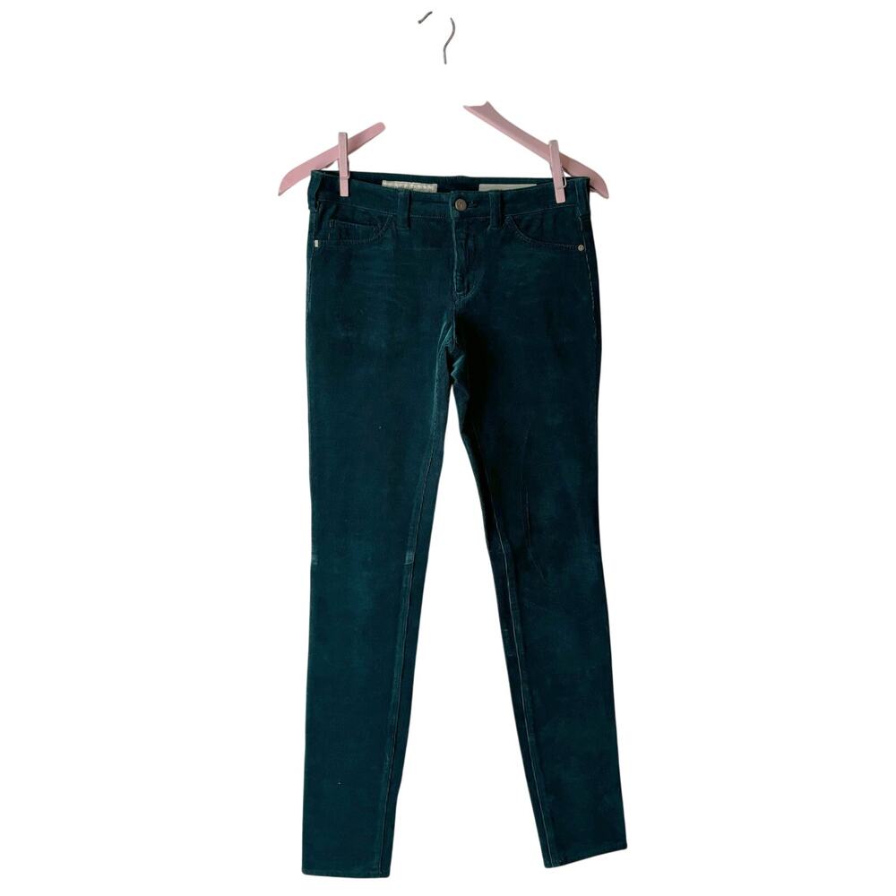 Pilcro and the Letterpress Corduroy Teal Jeans